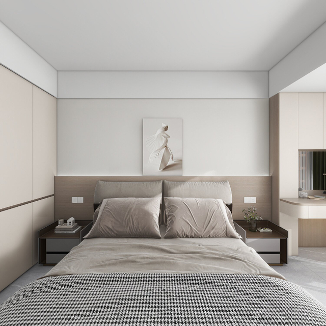 Light Scheme Minimalist Bedroom