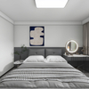 White Scheme Modern Storage Space Large Bedroom