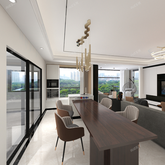 Large flat living room-GuangzhouXQ-3