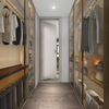 Modern High-grade Gold Aluminum Frame Wardrobe Cloakroom