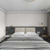 White Scheme Modern Storage Space Large Bedroom