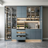 Full‑Wall Light‑Luxury Wine & Bar Cabinet
