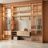  L‑Shaped Corner Walk‑in Closet Custom Glass‑door Wardrobe
