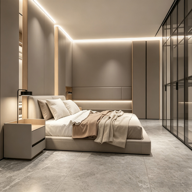 Italian Light Luxury Master Bedroom Customization
