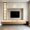 Full‑wall Built‑in TV Cabinet Audio‑video Integrated Living Room Background