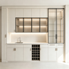 Integrated Custom Wine Bar Cabinet