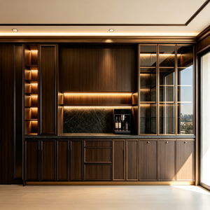 Full‑Wall Luxury Sideboard With Integrated Water Bar