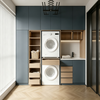 Custom Balcony Laundry Cabinet For Practical Laundry Zone