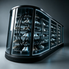 Custom Rotating Glass Shoe Display Cabinet