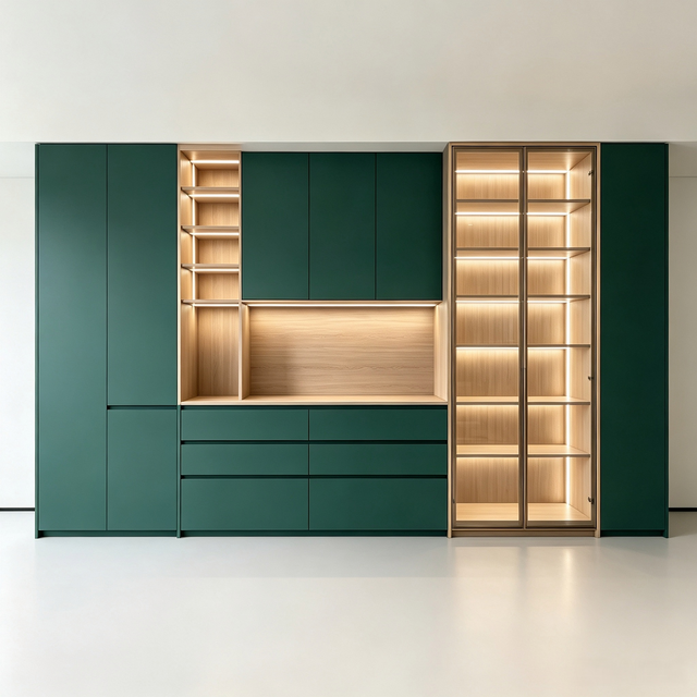 Integrated Multi‑Functional Sideboard Custom Cabinet