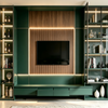 Full‑Wall Custom TV Cabinet Integrated Media Wall Unit