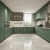 L‑Shape Custom Kitchen Cabinet With Multiple Color Options