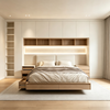Custom Full‑wall Bedroom With Headboard Storage System