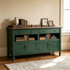 American Vintage Solid Wood Sideboard With Large Storage