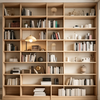 Modern Full‑wall Open Custom Bookcase