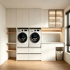 Multifunctional Embedded Balcony Laundry Cabinet For Two Machines