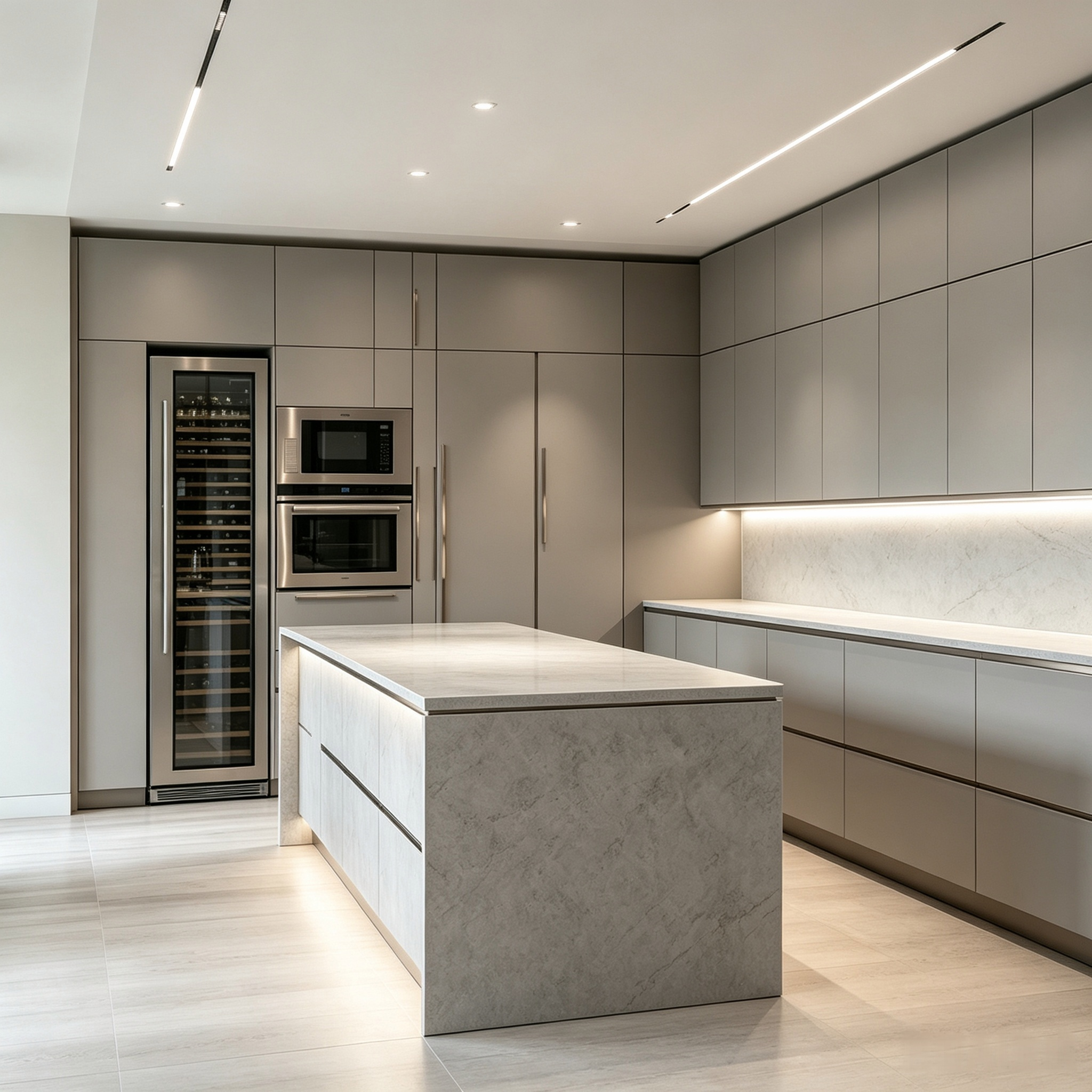 Custom Modern Luxury Kitchen Cabinet With Island
