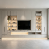 Full‑wall Built‑in TV Cabinet Custom Living Room Furniture