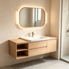 Floating Bathroom Vanity With Open Shelf For Modern Bathroom