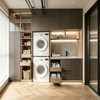 Custom Balcony Laundry Cabinet For Practical Laundry Zone