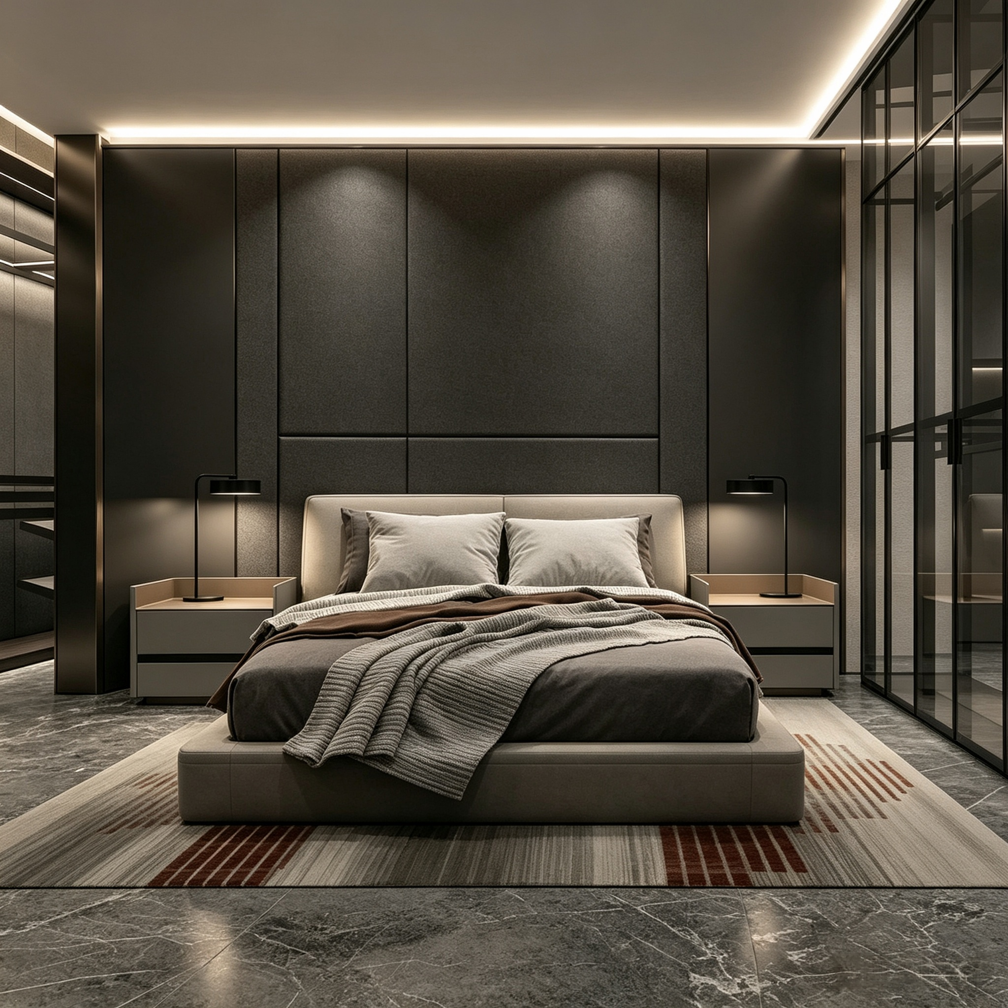 Italian Light Luxury Master Bedroom Customization