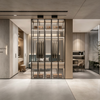 Minimalist Transparent Glass Walk‑in Closet