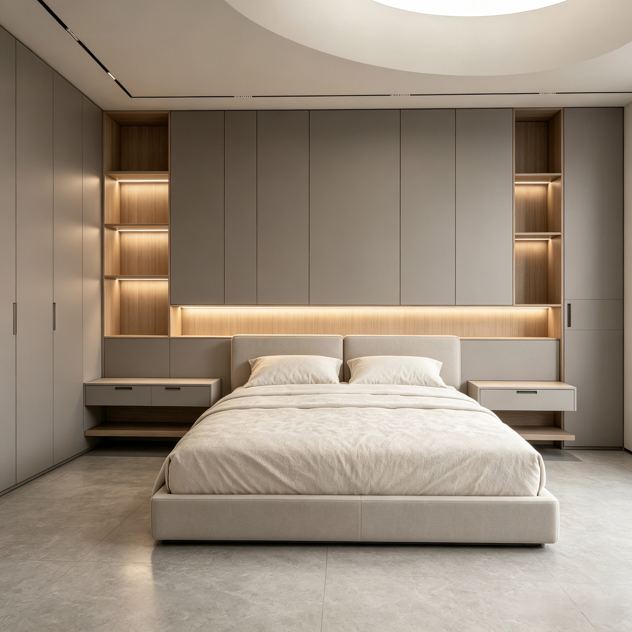Integrated Minimalist Wardrobe Bedroom Whole‑House Customization