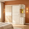 Modern Color‑block Sliding Door Custom Wardrobe
