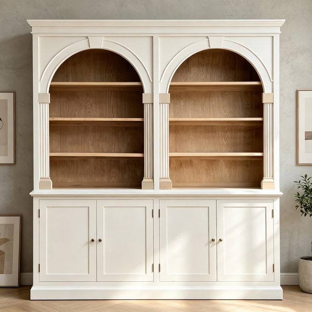 French Vintage Arch Display Cabinet