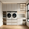 Multifunctional Embedded Balcony Laundry Cabinet For Two Machines