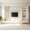 Full‑Wall Custom TV Cabinet Storage‑Display Integrated Background Wall
