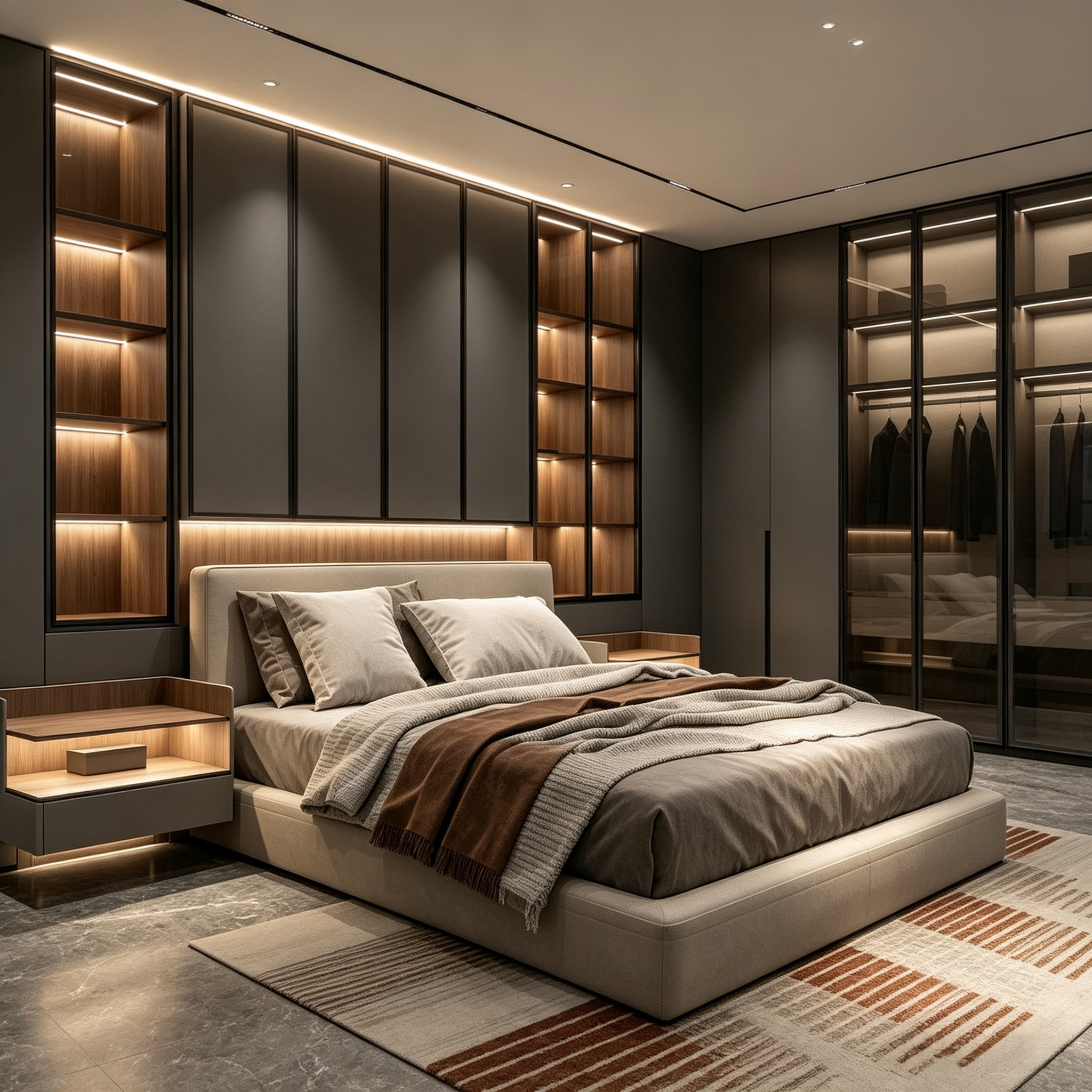 Modern Minimalist Bedroom Whole‑House Customization