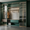  L‑Shaped Corner Walk‑in Closet Custom Glass‑door Wardrobe