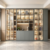 Full‑Wall Integrated Custom Wine Cabinet