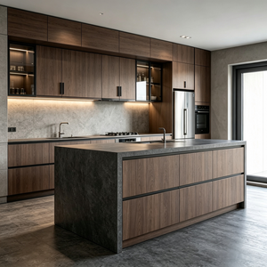 Modern Kitchen Cabinet With Central Island