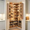 Corner Sideboard Pantry Cabinet Unlock Kitchen Corner Storage Potential