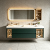 Multi‑color Floating Double‑Sink Bathroom Vanity 
