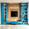 Full‑Wall Custom TV Cabinet Integrated Media Wall Unit