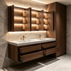 Floating Double Sink Vanity Custom Modern Minimalist Bathroom Cabinet
