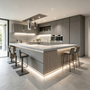 Integrated Kitchen Cabinet With Island Bar Custom Open‑plan Kitchen
