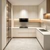 Modern Minimalist L‑shaped Kitchen Cabinet Custom Kitchen System