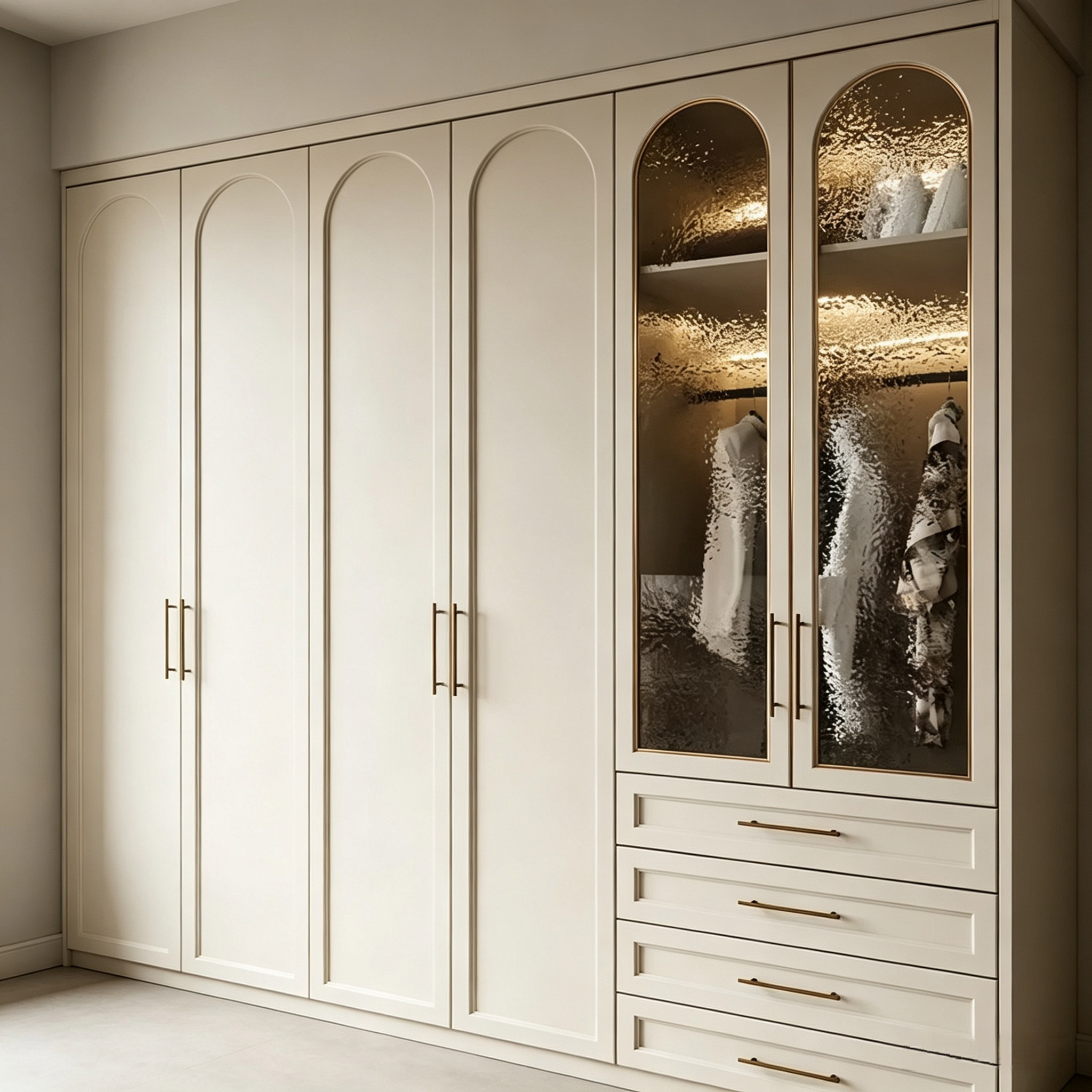 French Arched Luxury Custom Wardrobe