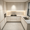 Modern Minimalist L‑shaped Corner Kitchen Cabinet