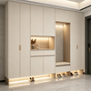Modern Minimalist Integrated Entryway Cabinet Storage System