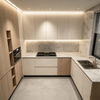 Modern Minimalist L‑shaped Corner Kitchen Cabinet