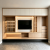Full‑wall Integrated TV Cabinet Storage & Ambient Lighting