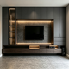 Full‑wall Built‑in TV Cabinet Audio‑video Integrated Living Room Background