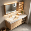 Floating Wall‑Mounted Bathroom Vanity With Led Mirror
