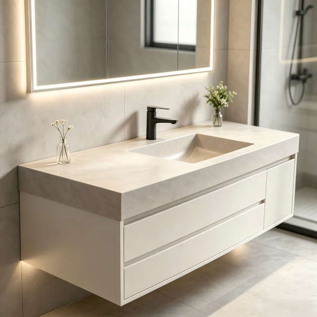 Floating Bathroom Vanity Minimalist Storage For Bathroom
