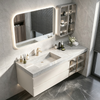 Floating Bathroom Vanity With Integrated Sintered‑Stone Sink
